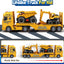 Bstoyder Toddler Boy Toys for 3 4 5 6 7 Years Kids, 25" Semi Construction Carrier Truck Toy with Excavator and Dump Truck, Friction Powered Toys with Lights and Sounds, Birthday for Boy Girls