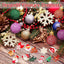 Skylety 36 Pcs Mini Christmas Ornaments, Glitter Balls