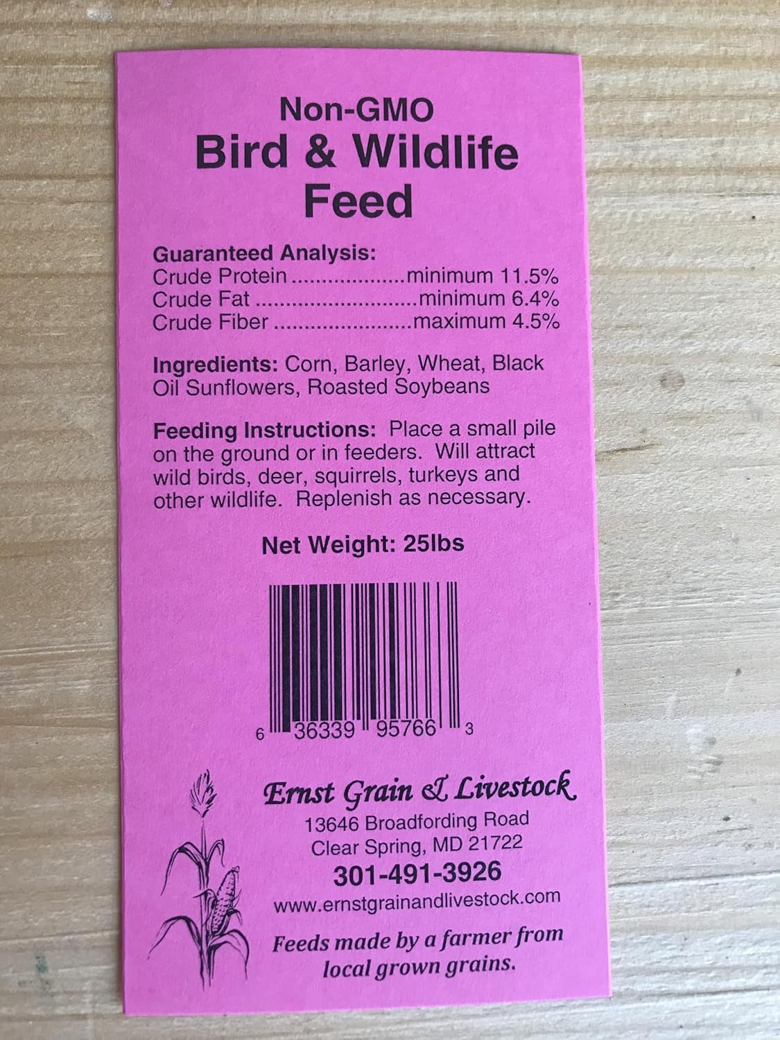 Ernst Grain & Livestock Bird and Wildlife Feed – Perfect for Birds, Ducks, Squirrels, Turkeys, Rabbits, Geese, and Deer – Non-Gmo Wild Animal & Bird Feed for outside Feeders (10 Pounds)