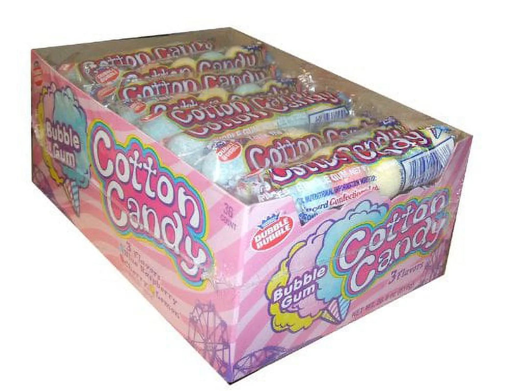 Dubble Bubble Gum Balls - Cotton Candy Bubble Gum 0.64 Oz 4 Ct Each ( 36 in a Pack )