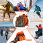GUGULUZA Hunting Heated Vest, Camo Orange Reversible Vest, Game Vest Jacket for Hunting, Lightweight Heating Vest (4XL)
