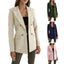 Ashirexll Winter Jackets for Women, Winter Coats for Women, Womens Solid Color Long Sleeve Turndown Collar Button up Casual Blazer Jacket No Hood