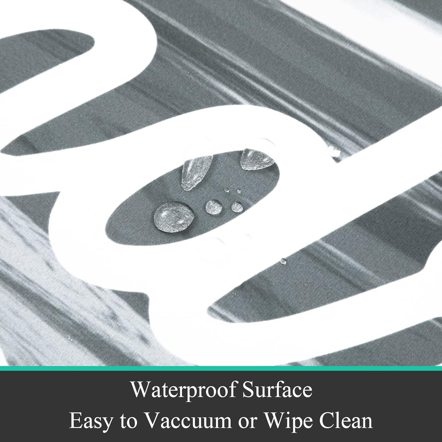Pauwer Laundry Room Rug Runner 20"X48" Waterproof Rubber Laundry Mat Non Slip Kitchen Mats for Floor Washable Floor Mat Runner Rug for Farmhouse Mudroom Washroom Bathroom Decor