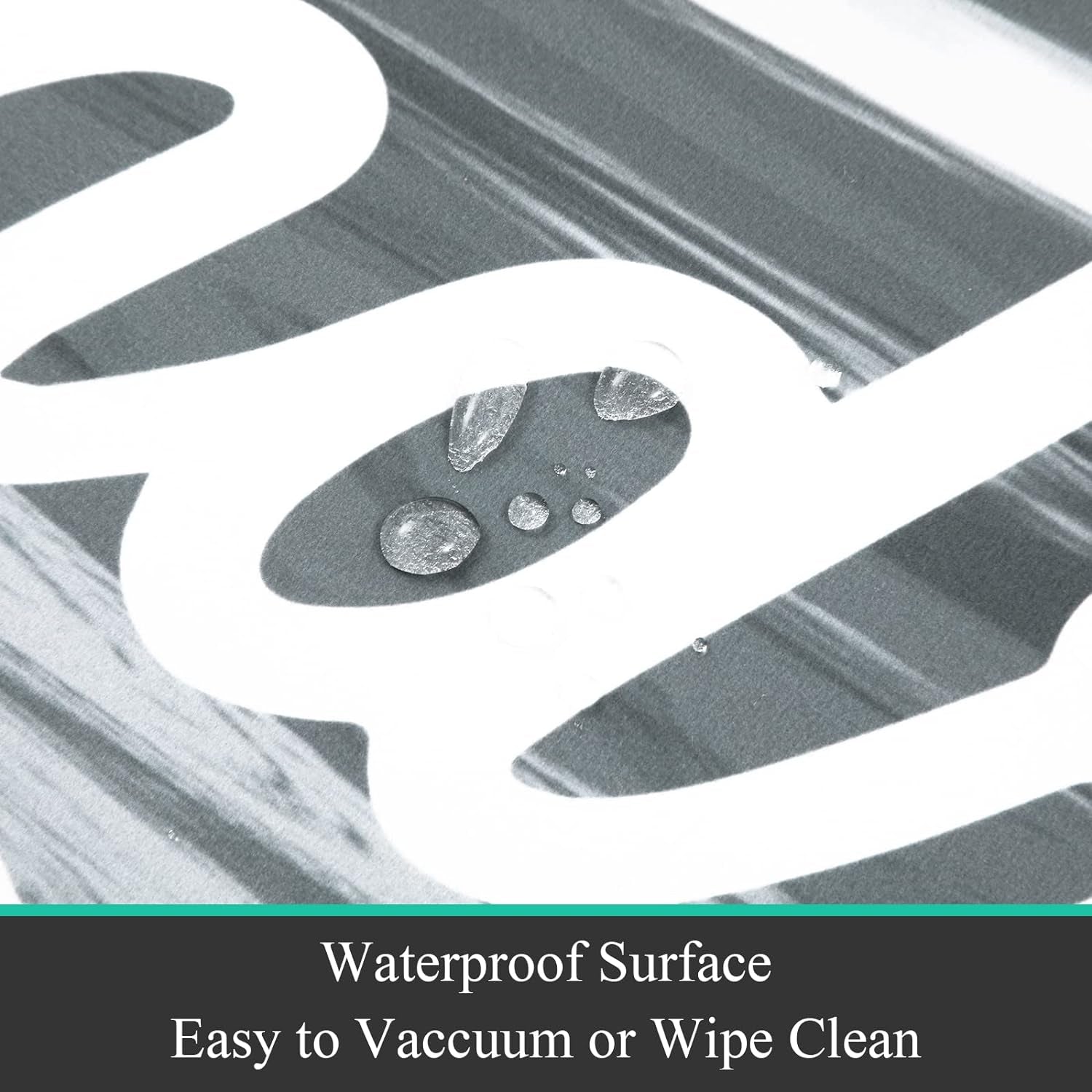 Pauwer Laundry Room Rug Runner 20"X48" Waterproof Rubber Laundry Mat Non Slip Kitchen Mats for Floor Washable Floor Mat Runner Rug for Farmhouse Mudroom Washroom Bathroom Decor