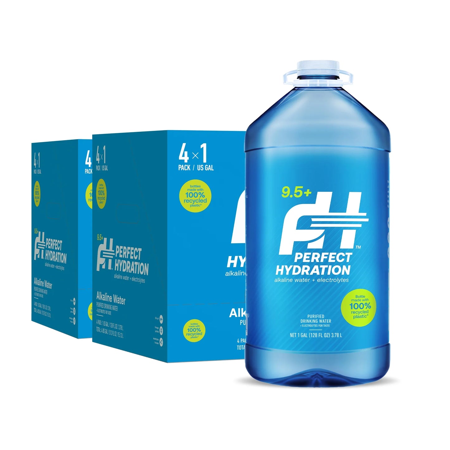 Perfect Hydration 9.5+ Ph Alkaline Drinking Water, Electrolyte Minerals for Taste, 8 Gallons