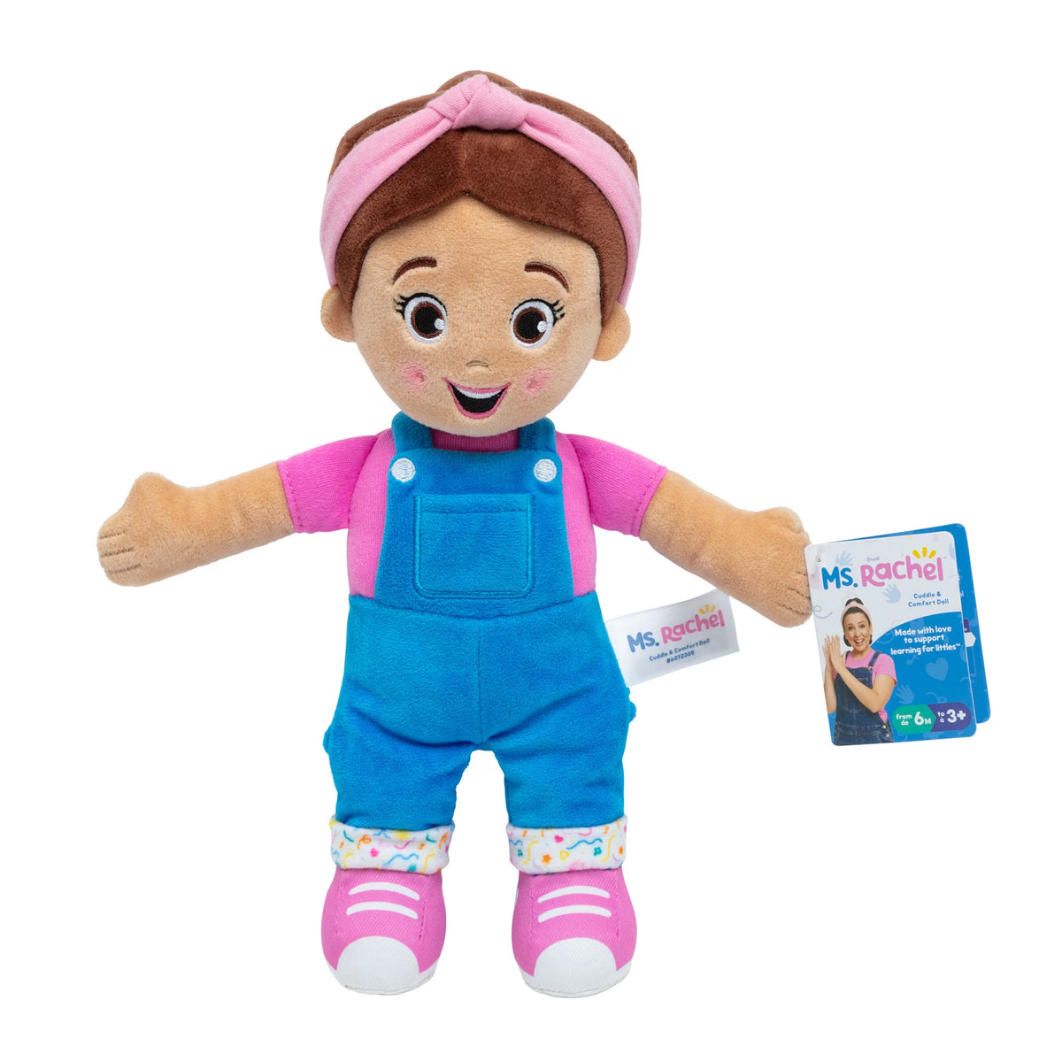 Ms. Rachel Official Basic 11-Inch Cuddle & Comfort Plush Doll for Ages 6 Months to 3+