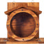 VASGOR Wood Squirrel Feeder, Squirrel Feeders for outside Winter, Wooden Chipmunk Feeder for Corn, Peanuts, Durable Box Easy to Fill with the Roof Can Be Opened