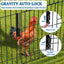Suchown Chicken Coop, 87''X40'' Large Metal Chicken Run Cage House Rabbit Enclosure with Uv-Resistant Oxford Cloth Cover