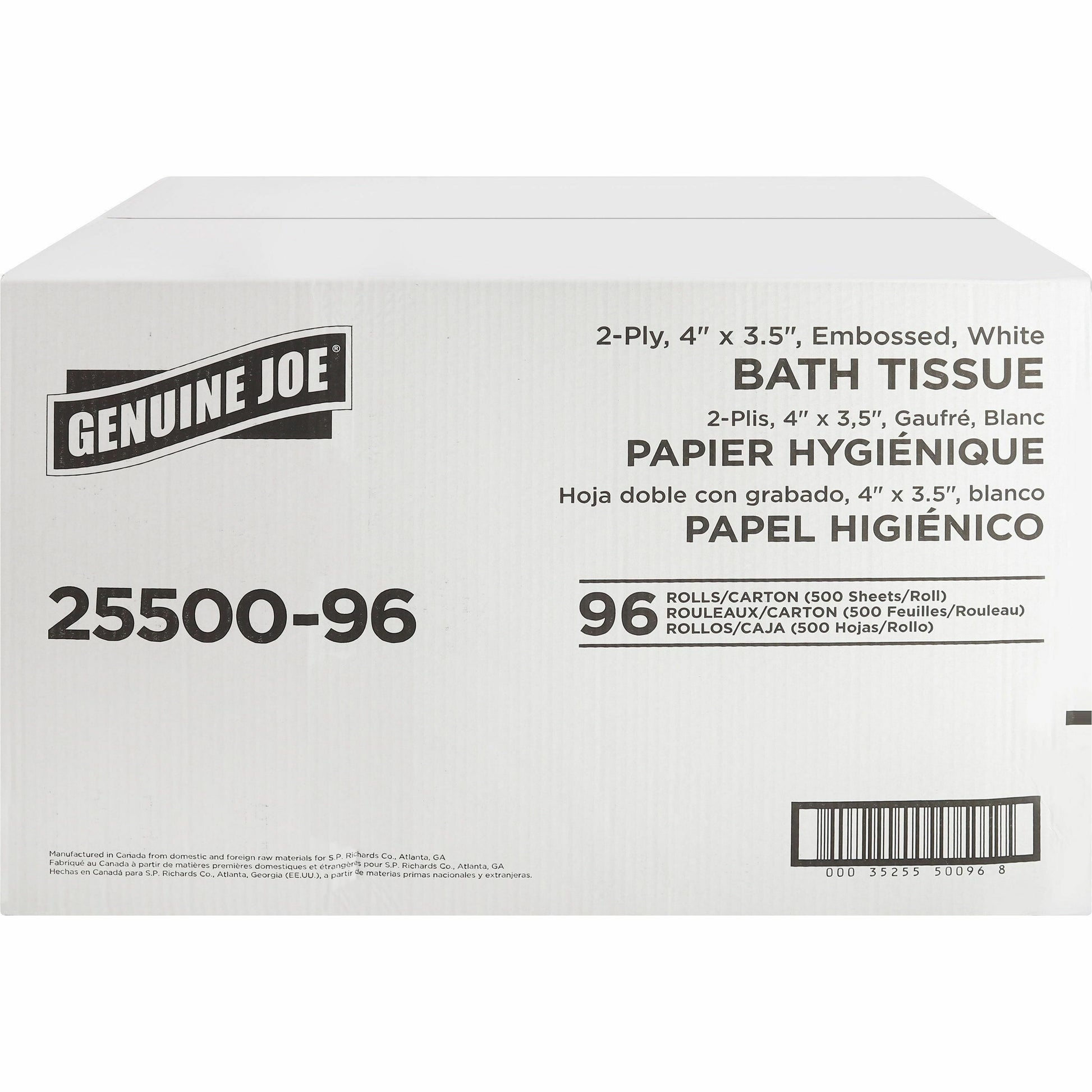Genuine Joe 2-Ply Standard Bath Tissue Rolls