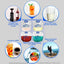 Waterstoragecube Premium Collapsible Water Container Bags 1.3 Gal (4-Pack)
