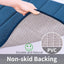 ROSMARUS Memory Foam Bath Mat 20' X 32', Water Absorbent Shower Mat, Thick Non Slip Bath Rugs with PVC Backing, Ultra Soft Bath Rugs for Floor & Tub, Navy