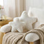 Set of 2 Throw Pillows Star Pillow Couch Pillows Decorative Pillows Bed Pillows Cute Pillows,White 15"