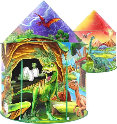 Nicecastle Dinosaur Kids Tent Play Tent Boys Girls Indoor Outdoor Pop up Tents Foldable Toddler Baby Playhouse Child Playroom Children'S Pretend Party Toy Fort House Birthday Gift Kid Tent