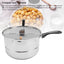 Stovetop Popcorn Maker Stainless Steel Popcorn Popper with Hand Crank Popcorn Pot for Gas Electric Heating