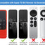 Silicone Case Compatible with Apple TV 4K/HD Siri Remote (1St Gen) - Anti-Slip Shock Proof Soft Remote Cover Case Compatible with Apple TV 4K 5Th 4Th Gen Siri Remote Controller - Red