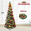 Decoway Pre Lit Christmas Tree: Pop up 6 FT Warm White LED Lights (Yellow)