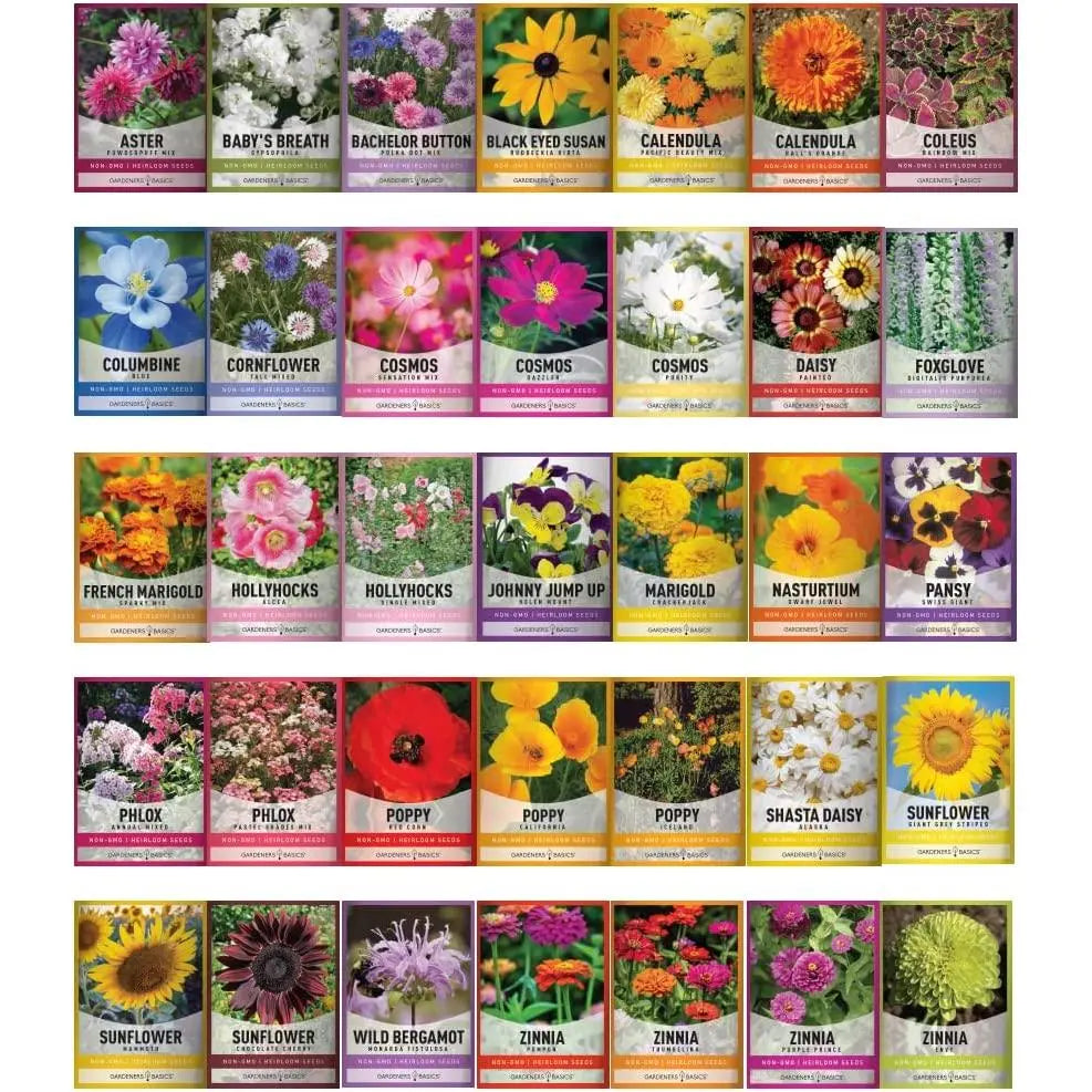 Bug Out Bag Seed Kit: 105 Varieties of Survival Seeds, Herbs, and Wildflowers Seed Starter Kit Home Planting Survival Vegetable Seed