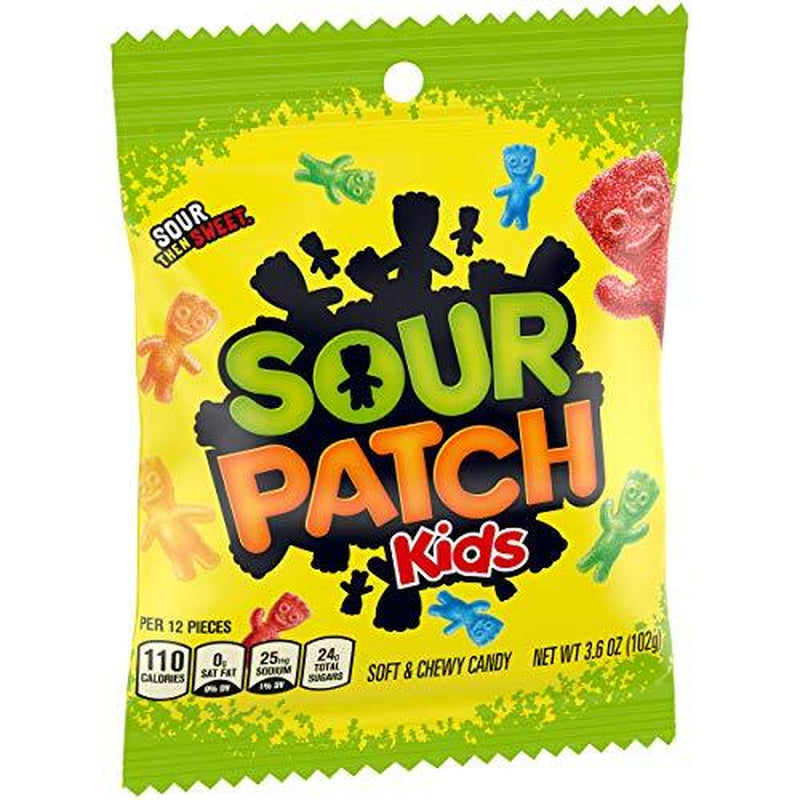 SOUR PATCH KIDS Assorted Soft Chewy Candy 12 Pack 3.6 Ounce Bags
