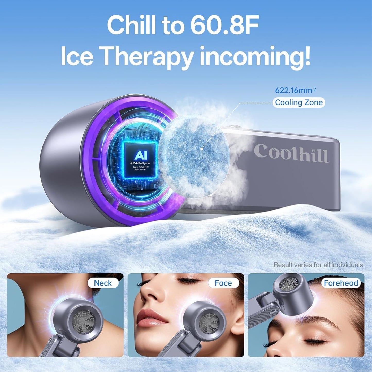 Handheld Portable Fan with Turbo Cooling - Hand Held Fan Rechargeable, 1-199 Speeds, up to 12Hrs Battery Life, Powerful Mini Personal Fan for Travel, Outdoor, Beach & Makeup