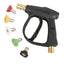 1/4" High Pressure Washer Gun 4000 PSI Car Wash Foam Spray Short Wand W/ Nozzle