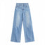 PRETTYGARDEN Wide Leg Jeans for Women Trendy High Waisted Stretchy Baggy Raw Hem Denim Palazzo Pants with Pockets