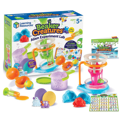 Learning Resources Beaker Creatures Alien Experiment Lab - 18 Pieces Boys and Girls Ages 5, 6, 7+ Science Toys, Science Kit for Kids