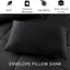 Exclusivo Mezcla Lightweight Reversible Queen Size Comforter Set, down Alternative Comforter with 2 Pillow Sham, Queen Size Bedding Set for All Seasons, Black