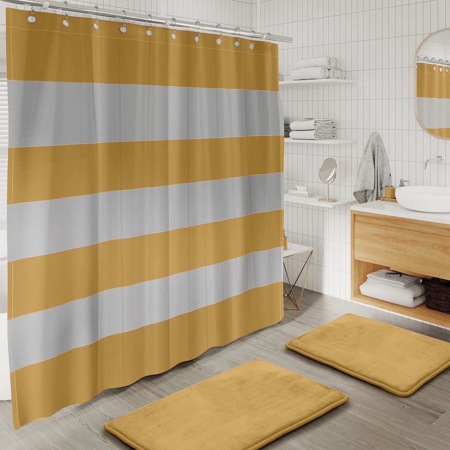 Hearth & Harbor 20 Piece Bathroom Accessories Set, Gold Bathroom Decor Set