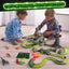 USA Toyz Dinosaur Race Track STEM Playset 225 Pieces Summer Toy for Kids Ages 3+