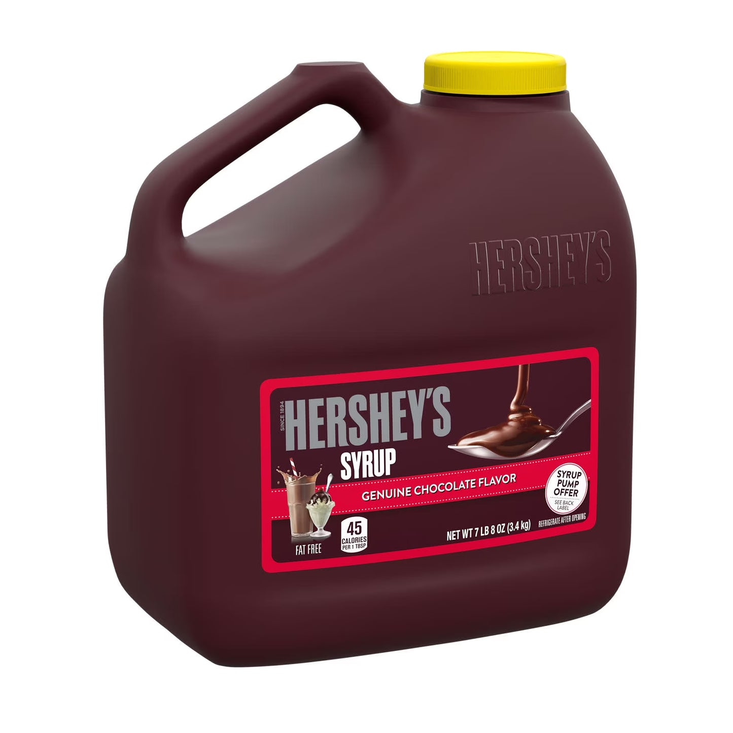 (2 Pack) Hershey'S Chocolate Flavored Syrup, Bulk Jug 7 Lb 8 Oz