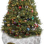 LUCKITTY Large Cat Tunnel Bed under Christmas Tree with Fluffy Toy Balls, Small Cushion and Flexible Design- 10 Inch Diameter, 3 Ft Length- Great for Cats, and Small Dogs, Gray Geometric Figure