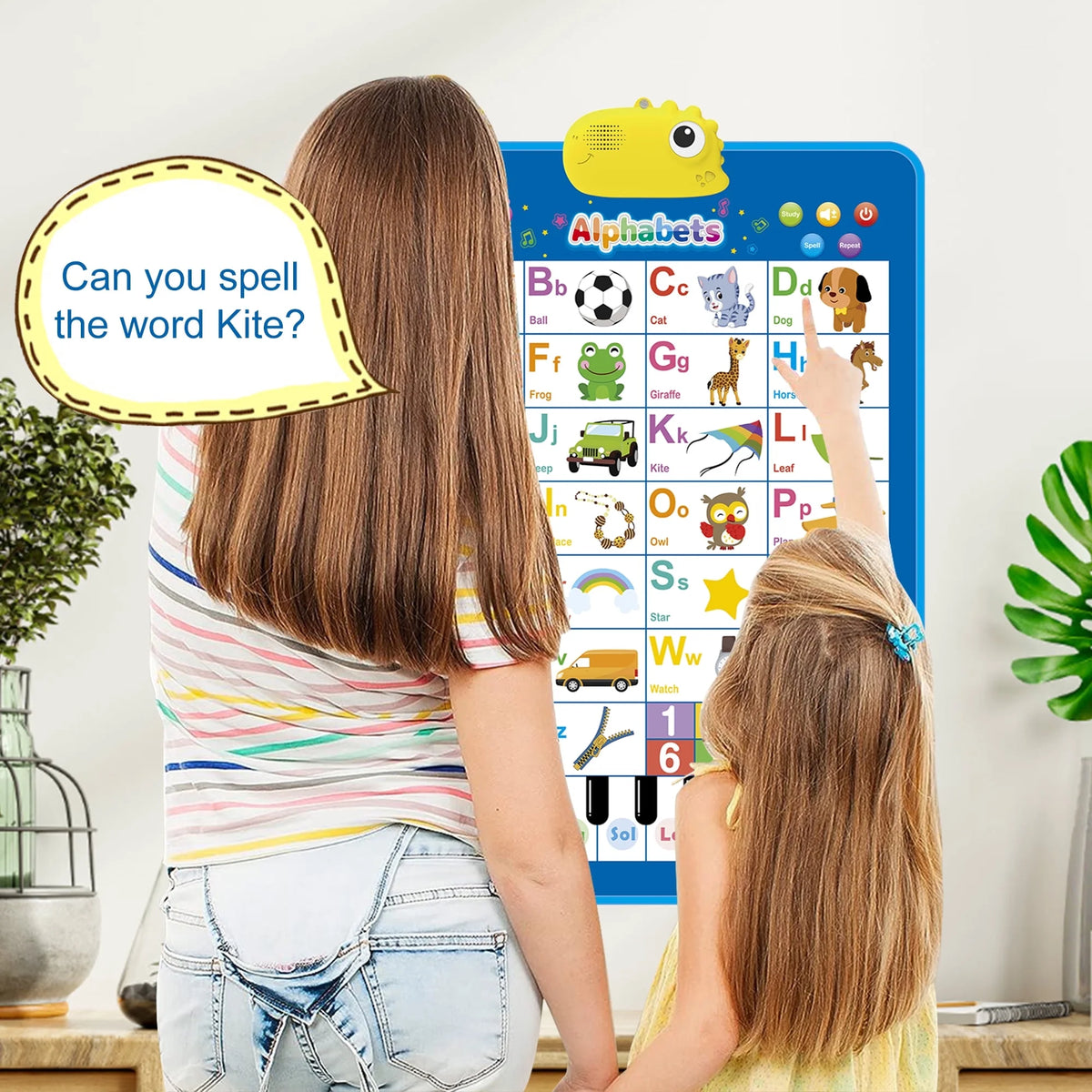 Gkcity Electronic Alphabet Wall Chart, ABC Chart Learning Toys for 3 to 4 Year, Alphabet Charts for Kids, Educational Boy Toys 2 3 Years Old