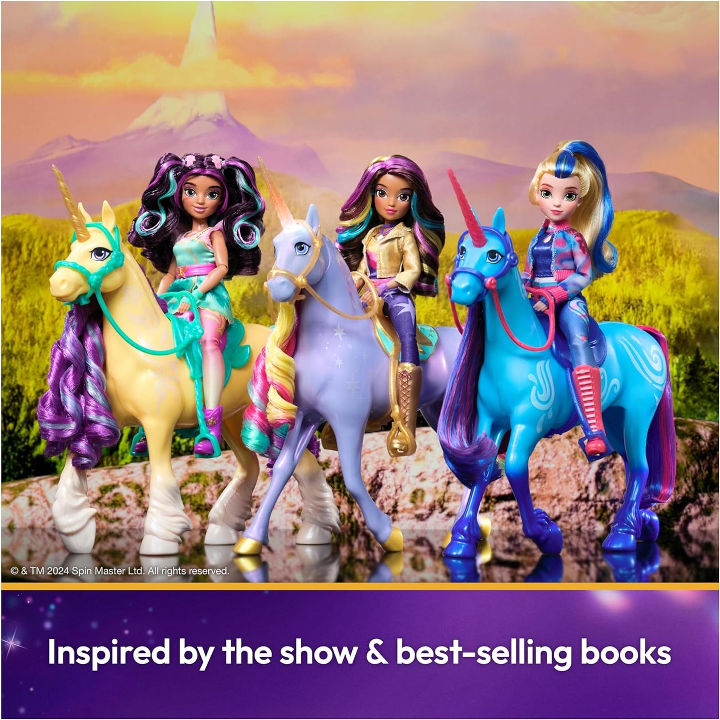 Unicorn Academy, Interactive Rainbow Light-Up Wildstar with Lights, Sounds & Music, Dolls & Unicorn Toys for Girls Ages 4 and Up