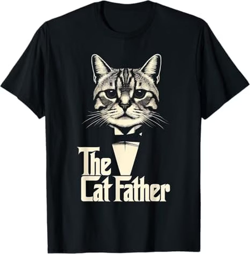 Vintage Cat Dad Life Choose Me Father Day T-Shirt Best Cat Dad Ever Shirt Funny Meow Kitten Pet Lover Gift Tee
