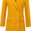 IDEALSANXUN Womens Fall Winter Wool Coats Double Breasted Midi Peacoat Trench Coats
