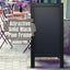 Better Office Products Magnetic A-Frame Chalkboard Sign, Extra Large 20" X 40", Standing Chalkboard Easel, Deluxe Set with Multiple Accessories, Outdoor Sidewalk Sandwich Board Sign,(Black)