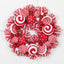 Northlight Peppermint and Berries Small Christmas Wreath - 20" - Unlit