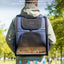 Pecute Cat Backpack Carrier Expandable, Pet Backpack for Cats & Small Dogs up to 11Lbs, with 4-Side Breathable Mesh, Multi-Entry & Lockable Zippers for Travel, Hiking, Camping - Hands Free, Blue