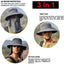 Solar & USB Powered Fan Outdoor Fishing Hat Sunscreen Sun Hat with Dual Fan New