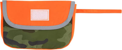 HDE Reversible Hooded Dog Raincoat Slicker Poncho for Small Medium Large Dogs - Camo Orange - L - Polyester