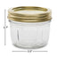 (2 Pack) Mainstays 8 Oz Mason Jars, Wide Mouth Half Pint Canning Jars with Lids and Rings, 12-Pack Small Glass Jars for Home Canning and Meal Prep