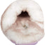 Jessica Simpson Womens Comfy Faux Fur House Slipper Scuff Memory Foam Slip on Anti-Skid Soleslipper