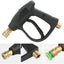 1/4" High Pressure Washer Gun 4000 PSI Car Wash Foam Spray Short Wand W/ Nozzle