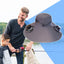 Solar & USB Powered Fan Outdoor Fishing Hat Sunscreen Sun Hat with Dual Fan New