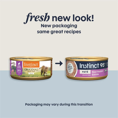 Instinct Original Grain Free Real Rabbit Recipe Natural Wet Canned Cat Food by Nature'S Variety, 5.5 Oz. Cans (Case of 12)