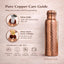 Copper Water Bottle 32Oz - Extra Large 100% Pure Ayurvedic Copper Water Bottle for Drinking, Wide Mouth, Leak-Proof Lid BPA Free Non-Insulated & Eco Friendly with Premium Quality