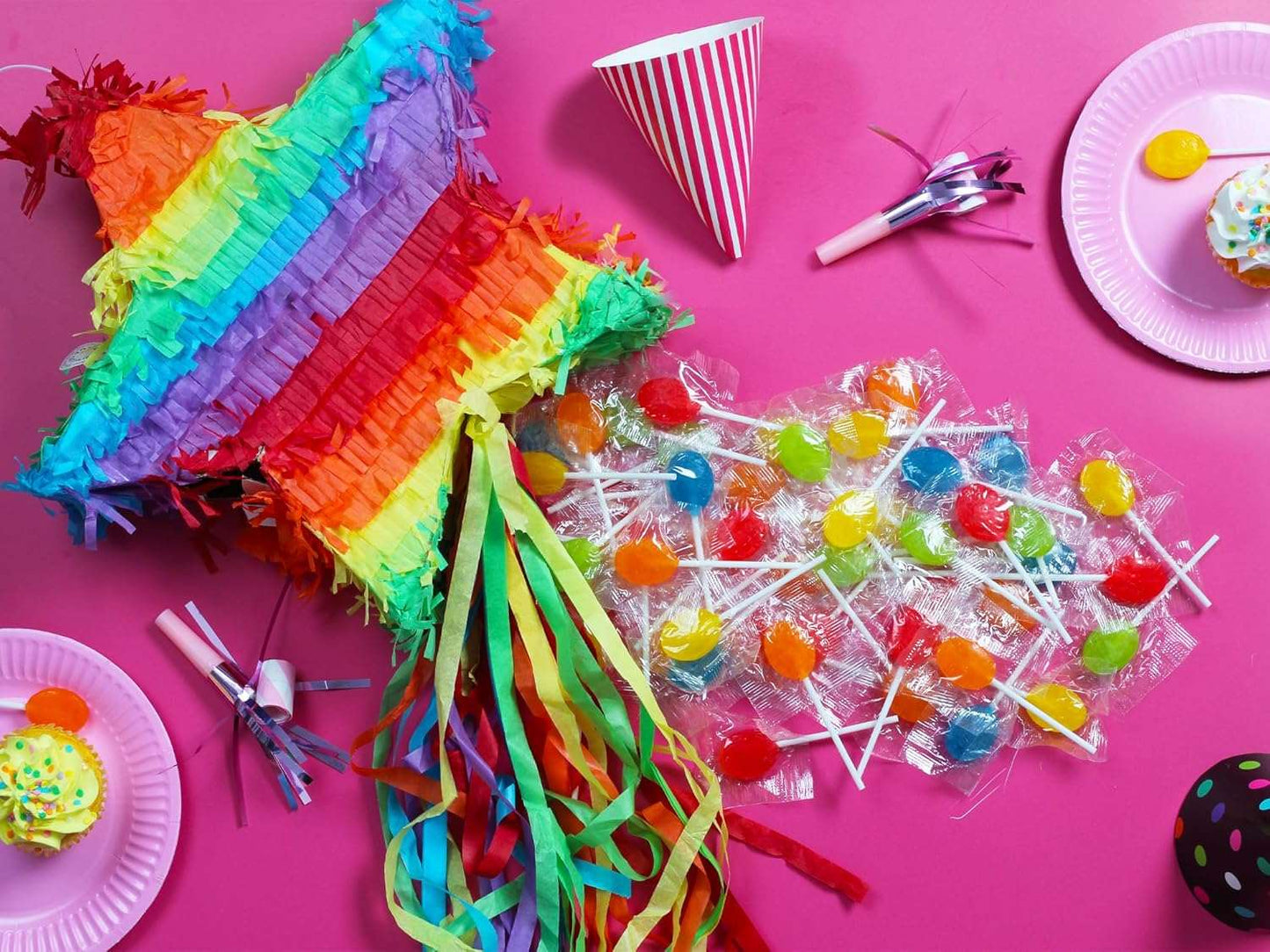 Bulk Lollipops & Candy Mix 5 Lbs Assorted Fruit, Mint & Party