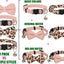 Collar for Cat Pet Breakaway with Bell Bowtie Detachable Bow Adjustable Safety Kitten Puppy Girl Boy 2Pcs Pink Leopard & Pure