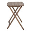 Mainstays XL Oversized 5-Piece Rubberwood Folding TV Tray Table Set of 4 with Storage Rack, Rustic Gray