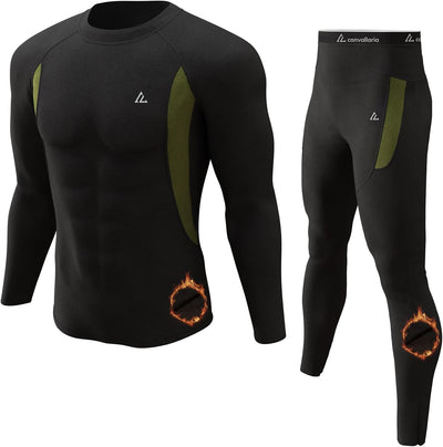 CL Convallaria Thermal Underwear Long Johns Set Mens Winter Gift Hunting Gear Sport Base Layer Bottom Top